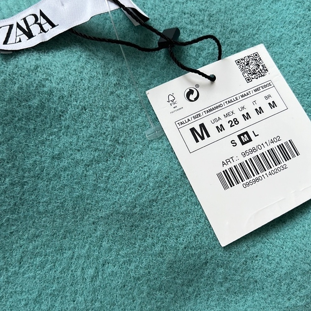 Zara Knit Fuzzy Sweater Tube Top - Picture 5 of 7